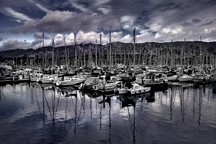 Boats at Santa Barbara Harbor